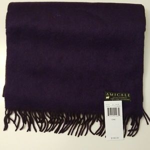 Amicale Pure Cashmere Purple Scarf